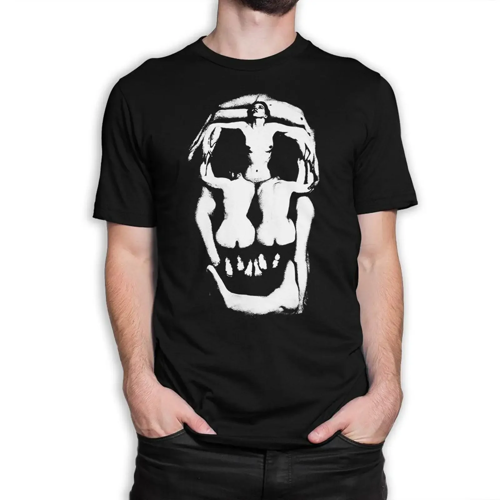 Salvador Dali Women Forming a Skull T Shirt Men amp 39 s and Sizes vintage Washed Casual Soft homme streetwear Unisex Versatile