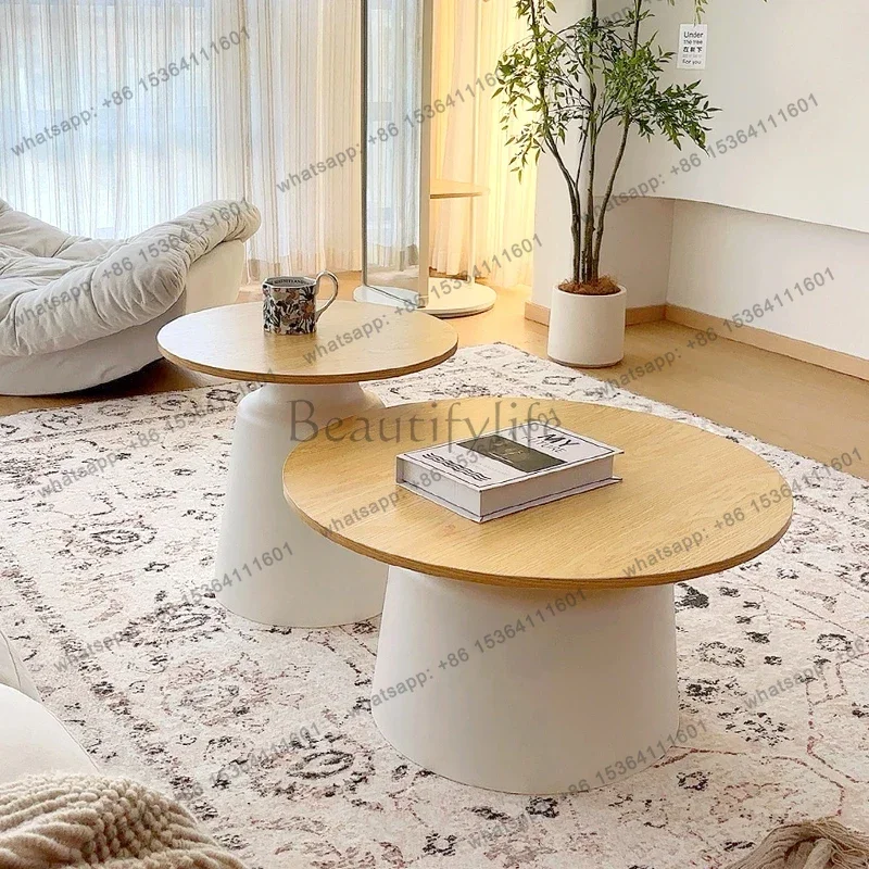 Factory Direct Luxury Simple Coffee Table Nordic Vintage Premium Aesthetic Side Table Creative Storage Table Pliante Living Room