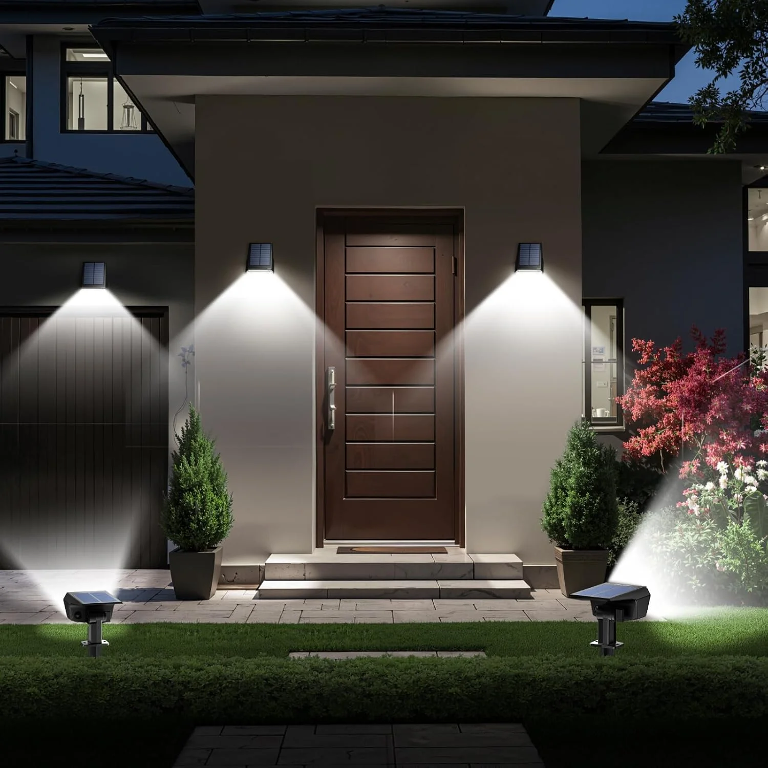 4Pcs Solar Powered 50LED Lamp - огляд і ціна Outdoor Lighting Solar