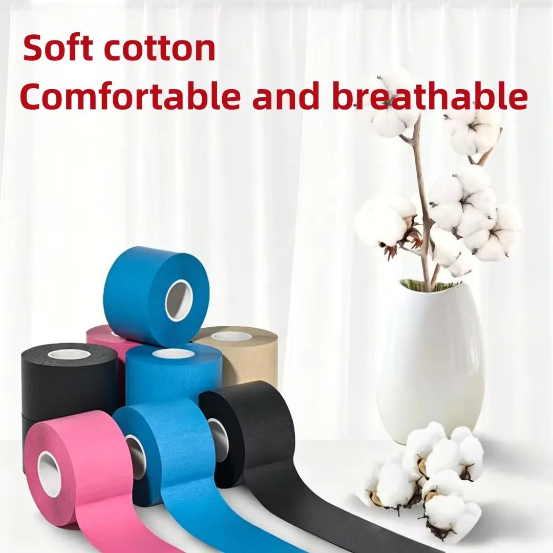 Sports tape, latex free high viscosity sports tape, waterproof and breathable, used for muscle support and injury prevention