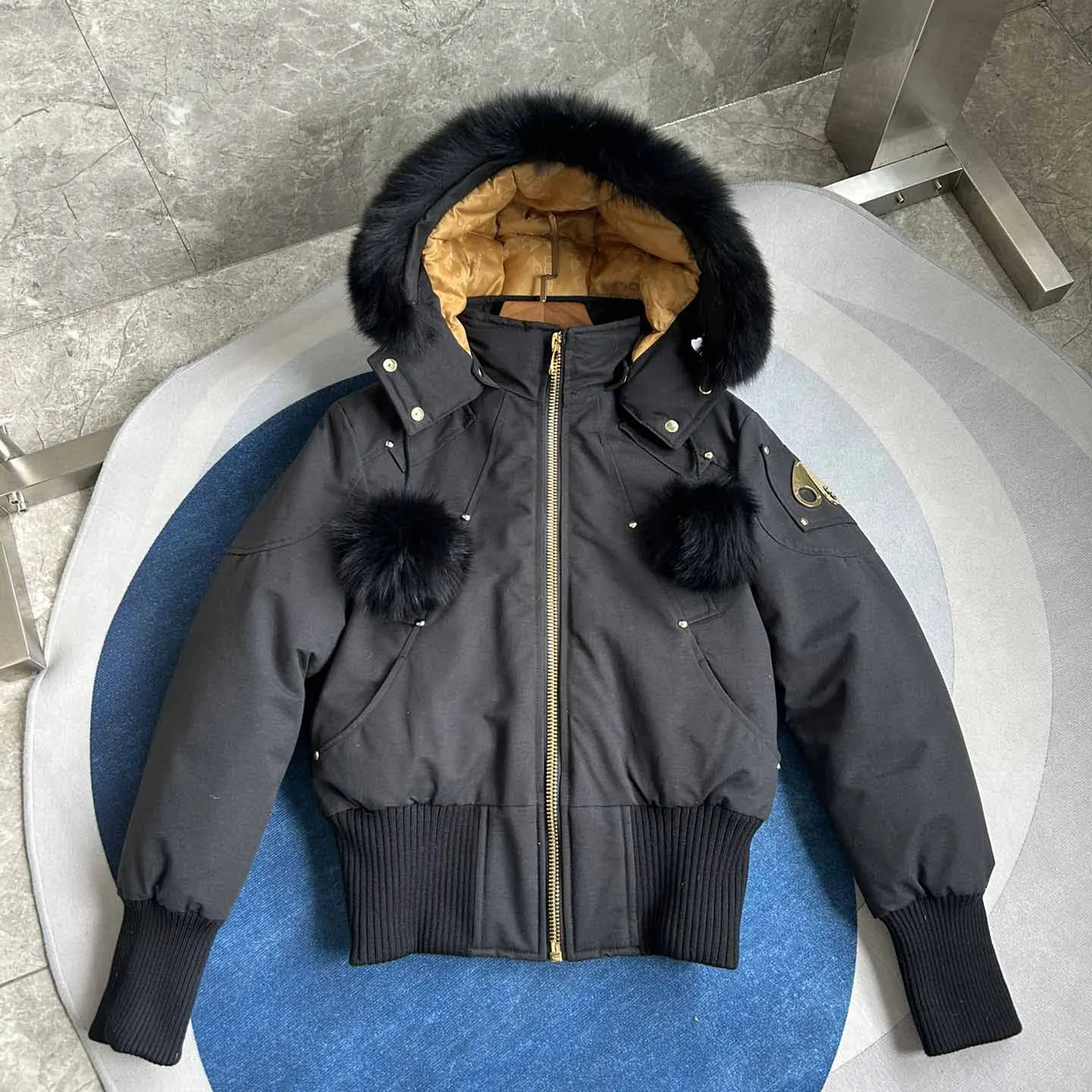 سترة نسائية كندية سفلية، معطف دافئ سميك، سترة نسائية بيضاء مناسبة للمناطق الثلجية الباردة للغاية #3