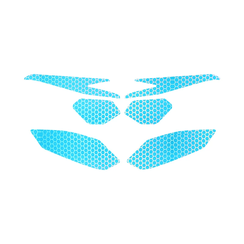 For Yamaha R1 YZF-R1 sticker smoked black headlights tail light film protection film honeycomb laser light film accessories