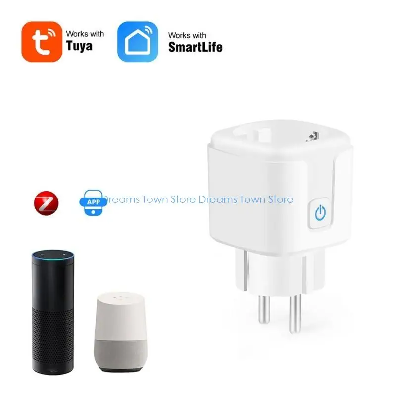 HX6A ZigBee Tuya WiFi EU for Smart Plug Timer Electrical Socket for w/ Voice & APP fo