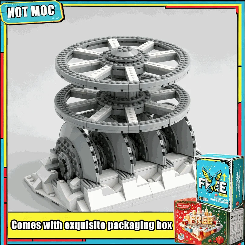 284 Parts Snow Base Power Generator Model Building Blocks Custom DIY Assembly Creative Educational Toy Gifts Collection Display