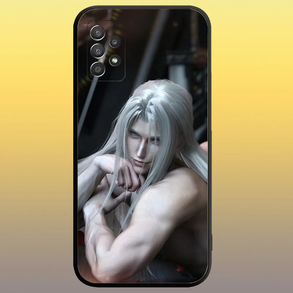 Final Fantasy Sephiroth Phone Case for SamsungA 91,80,73,72,71,70,53,52,51,42,41,40,32,31,30,22,21,20,13 S 4G 5G Soft Black Case