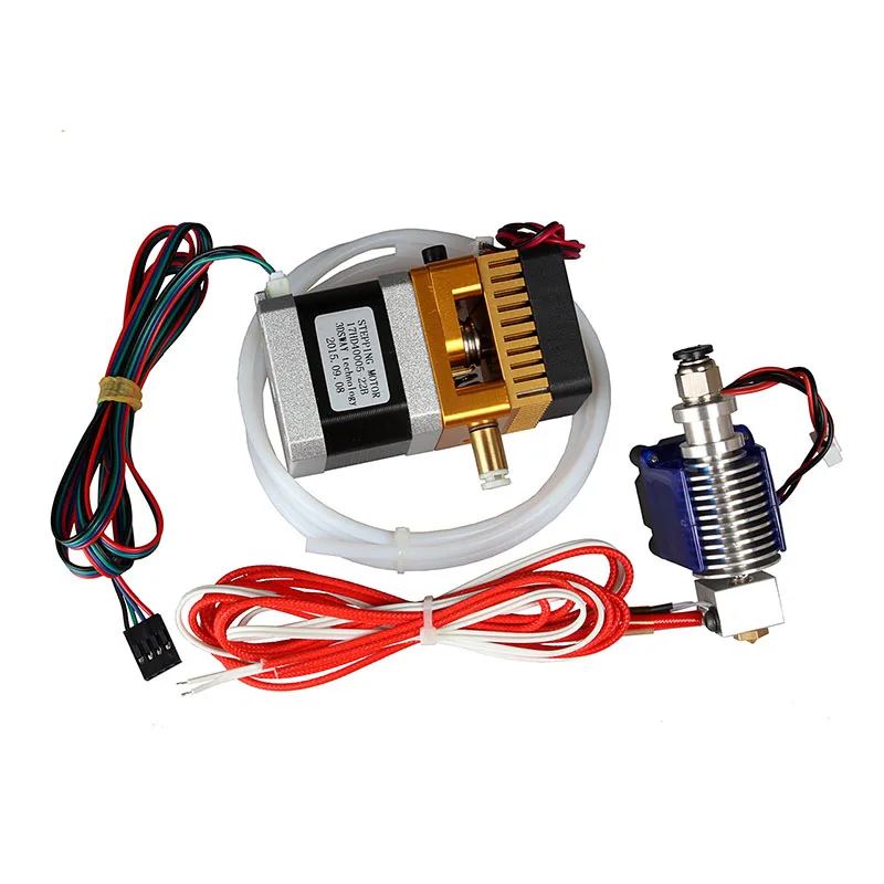 3D printer MK8 remote extruder E3D V6 print head kit print head with feed tube fittings accessories