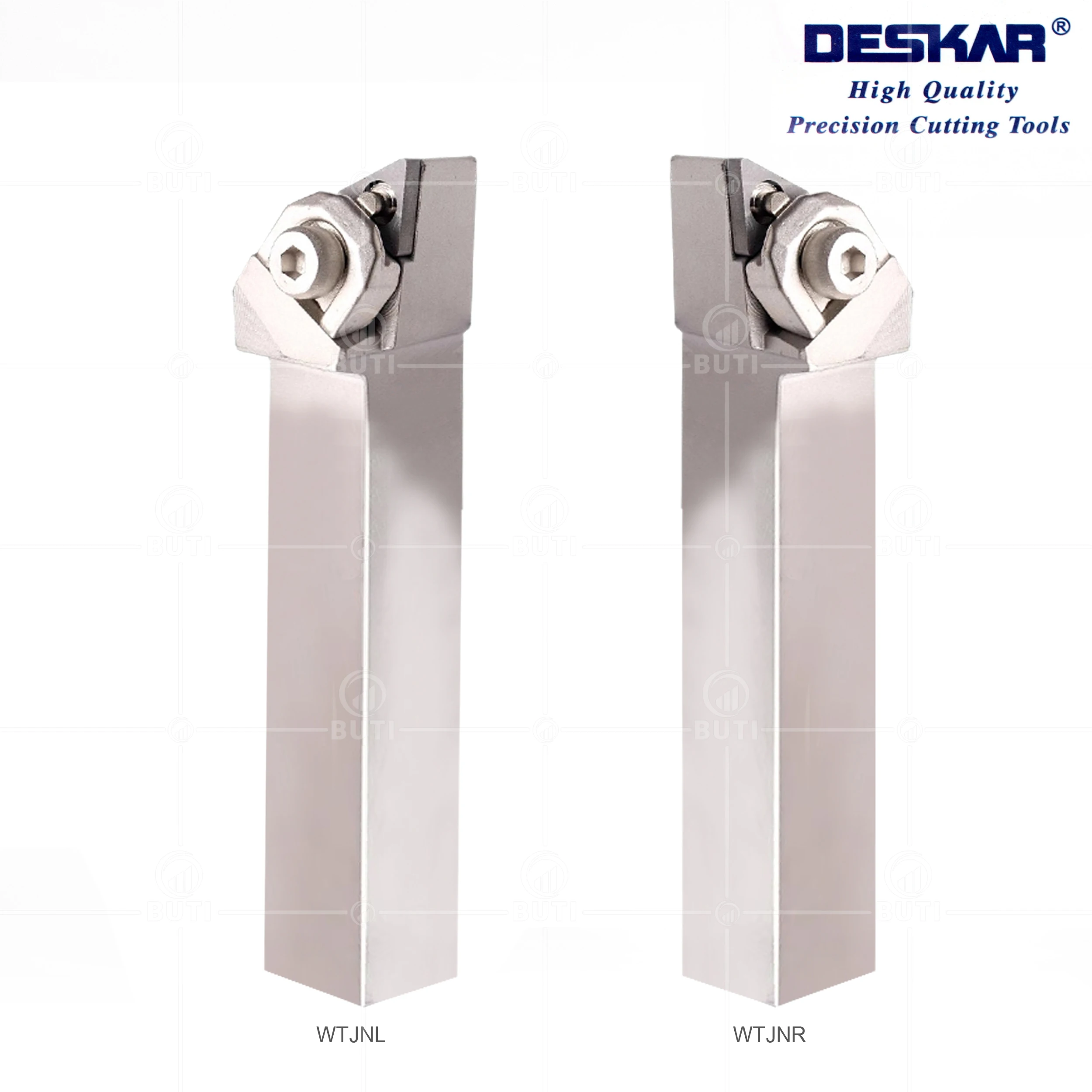 Deskar-cortador de torno de Metal CNC 100% Original, soporte blanco WTJNR WTJNL 1616K16 2020K16 2525M16, barra de herramientas de torneado externo