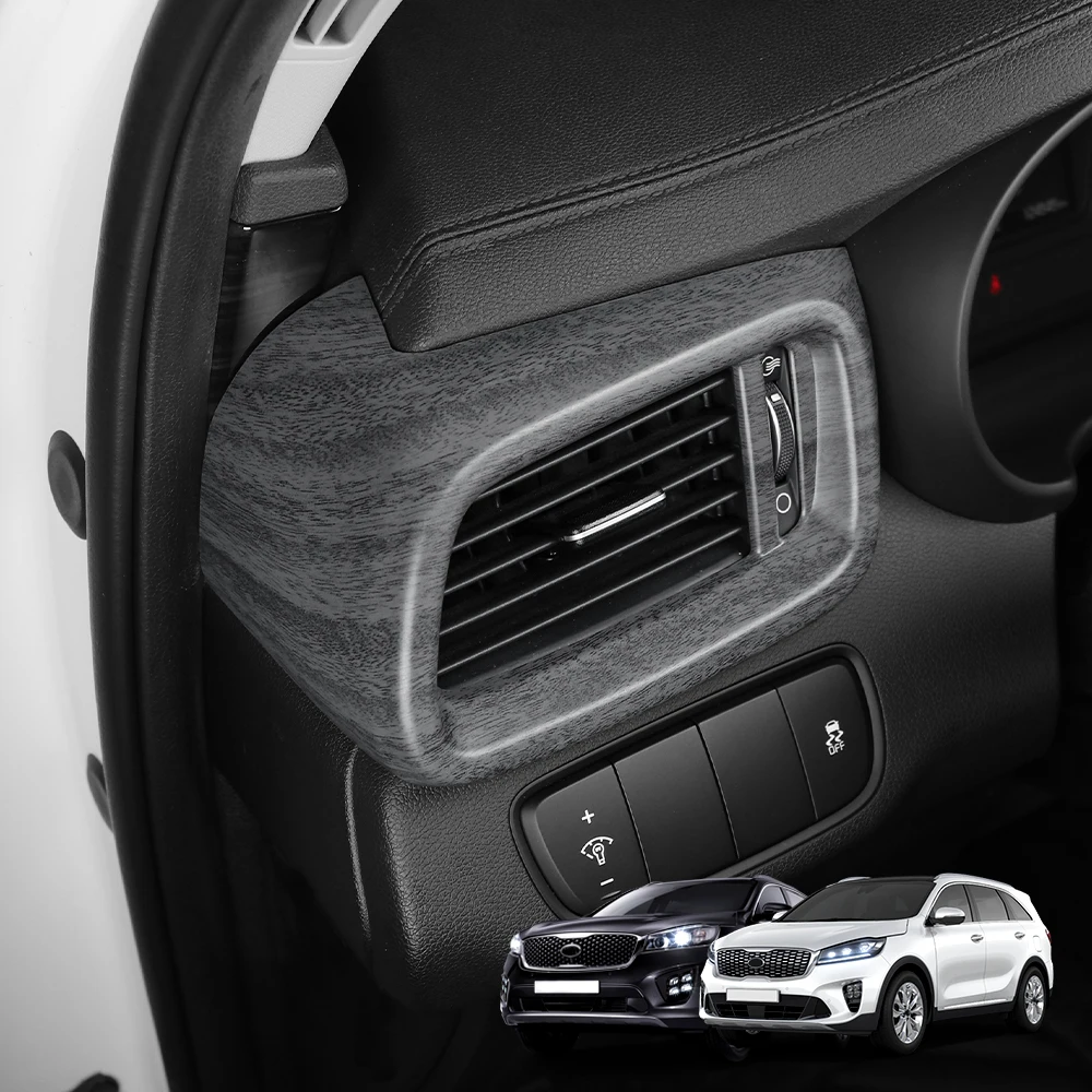 Für Kia Sorento 2014-2020 Carbon-Faser Mittelkonsole Lüftungsabdeckung Instrumententafel-Verkleidung Auto-Innendekor Zubehör LHD – Detail 17