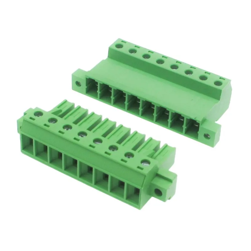 2sets 2EDGSKPM7.62mm flange 32A high-current welding-free butt joint KF2EDGSKM plug-in plug.