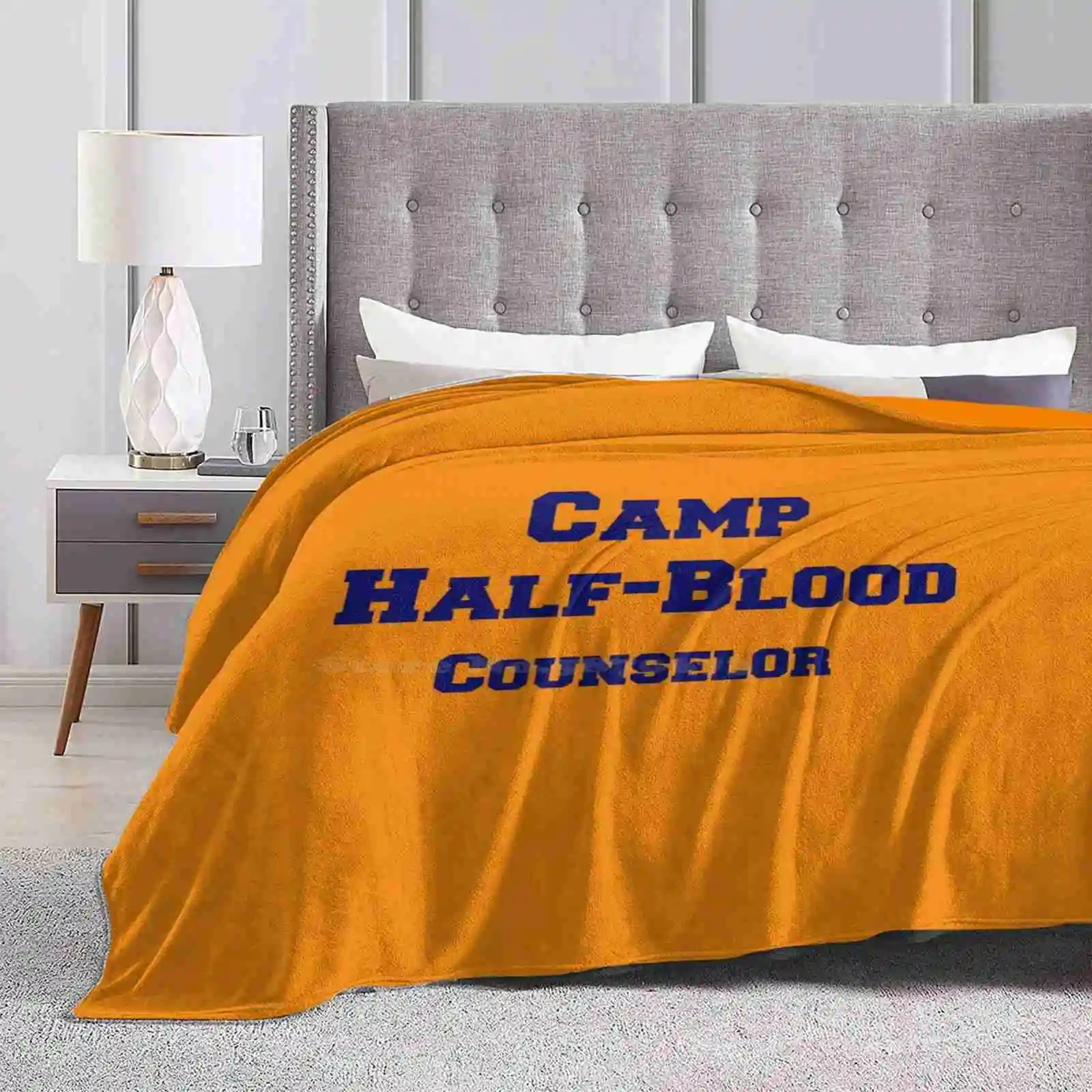 Camp Half-Blood Counselor Hot Sale Printing High Qiality Warm Flannel Blanket Camp Halfblood Half Blood Percy Jackson Annabeth