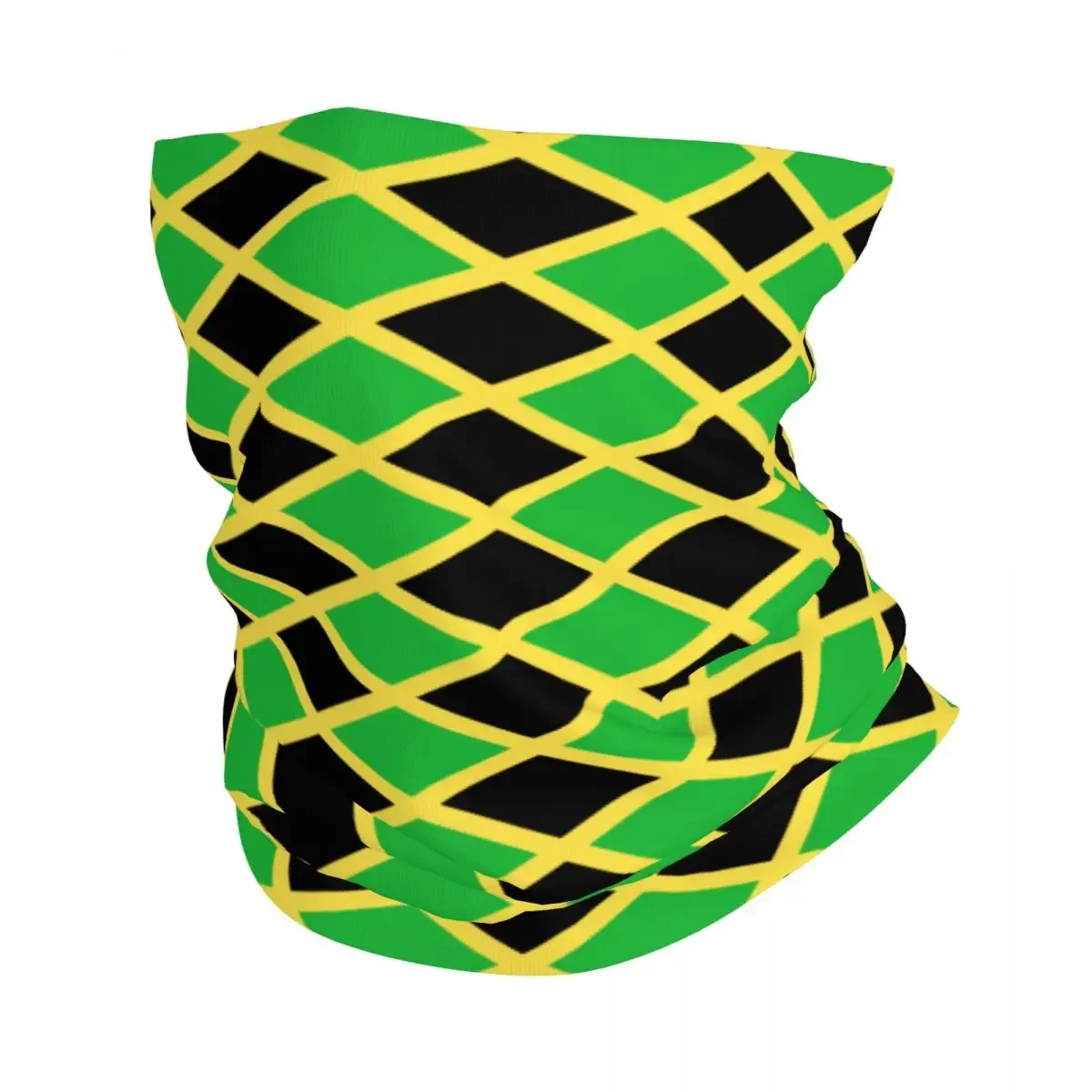 Flag Of Jamaica Bandana Winter Neck Warmer Men Windproof Wrap Face Scarf for Ski Jamaican Proud Gaiter Headband