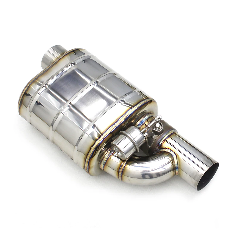 Universal Escape for Various Models Stainless Steel Racing Car Exhaust Muffler Pipe 63mm/76mm Pipes Diameter