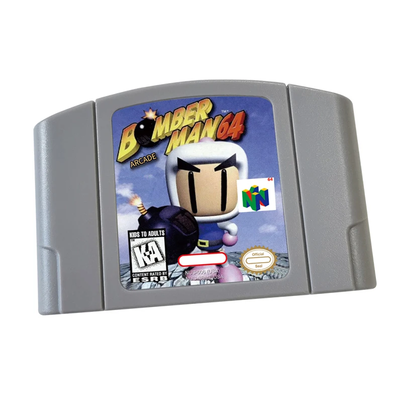 Reproduction Game Card Cartridge Bomberman Arcade N64 For Nlnten d0 Retro Console US Version