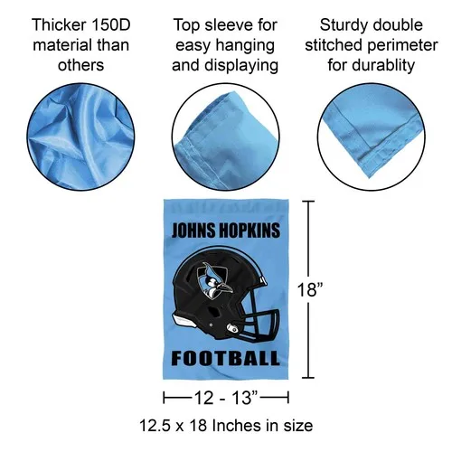 JHU Blue Jays Football Helmet Garden Yard Banner hhp