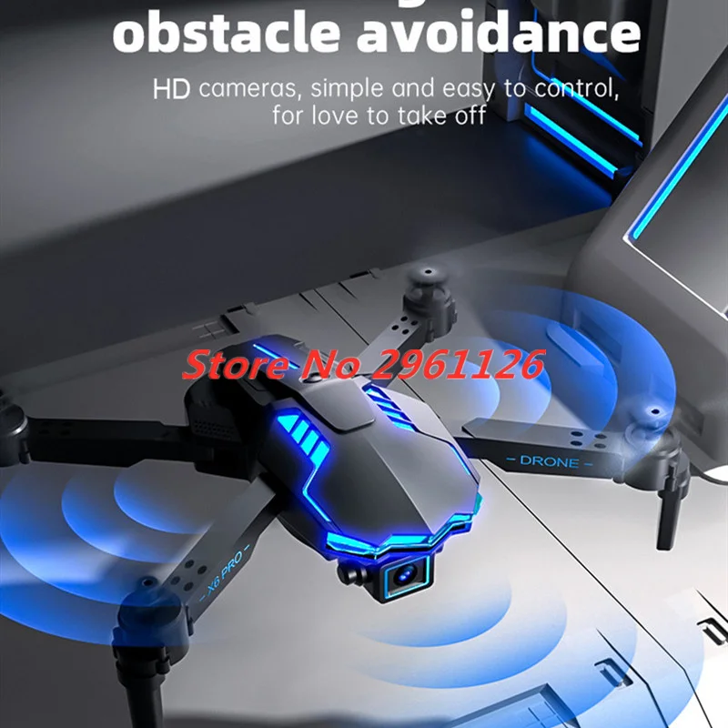 4K Profession Drone 4K Dual Camera Foldable Obstacle Avoidance Dron Optical Flow Localization Lateral Flight Helicopter Boy Toys