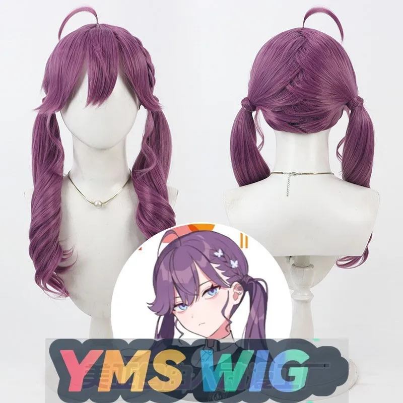 

[ YMS WIG ]School Idol Master Kayo Rinne Cosplay Wig, Gekkou Academy Scalp Integrated Twin Braids