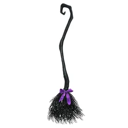 Halloween Witch Broom Plastic Witch Broomstick Broom Props Cosplay Broomstick for Halloween Costume Party Supplies