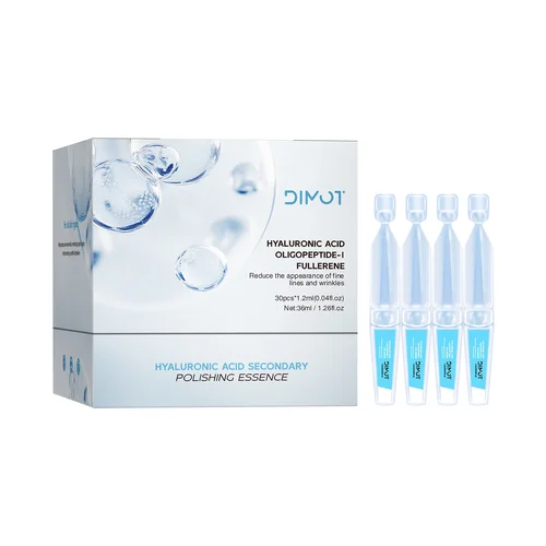 Imagen 2 del producto 30 frascos/caja 3%, suero facial de ácido hialurónico, antienvejecimiento, nutrición profunda, Fullerenes, colágeno, suero para arrugas, blanqueamiento, levantamiento, cuidado de la piel