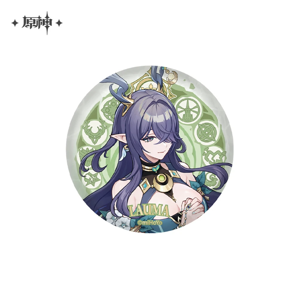 58 مللي متر لعبة Genshin Impact Nod-Krai Ineffa Aino Lauma Flins تأثيري زي شارة دبوس SPTE صفيح بروش دعامة عيد الميلاد جيلف #3