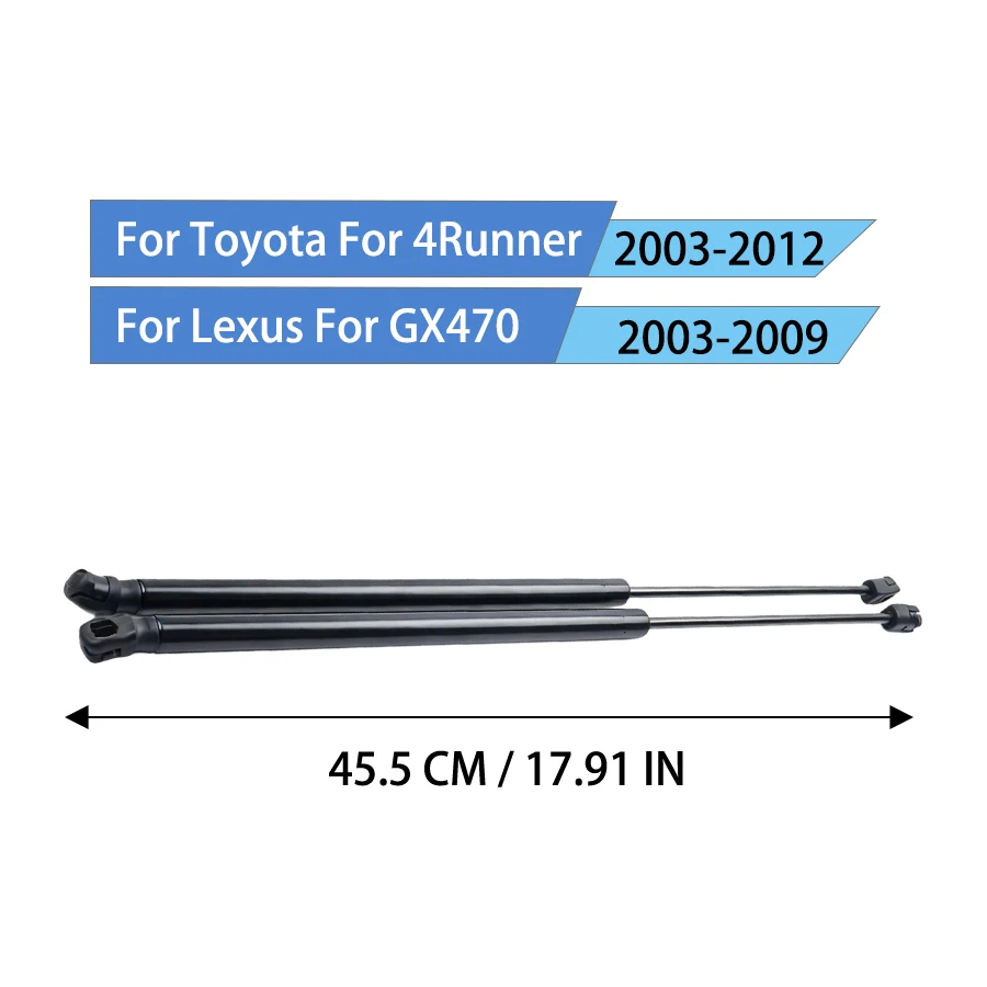 2Pcs Front Hood Lift Supports Struts For Toyota 4Runner 2003-2012 Lexus GX470 2003-2009