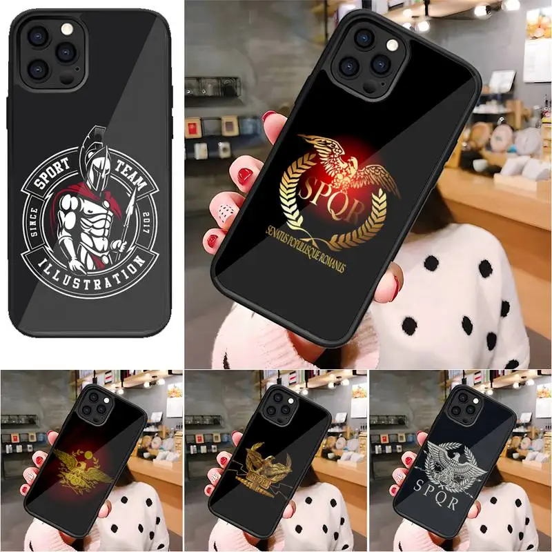 SPQR Roman Imperial Legion Phone Case PC+TPU For Samsung Galaxy S21 S10 S20 S22 S30 Plus Lite Note 10 Pro 20 Ultra Back Cover