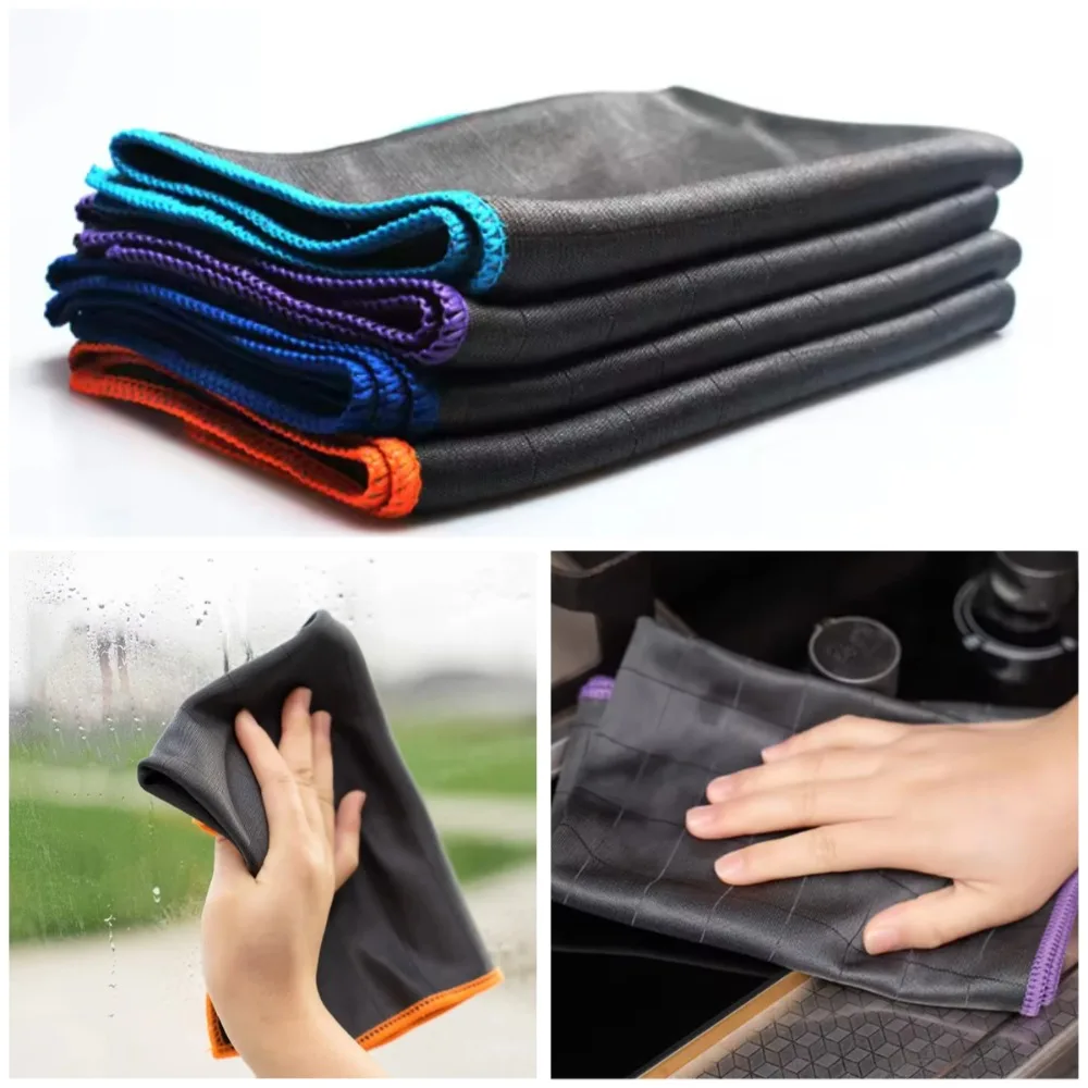 1PC Multi-Functional Glass Cleaning Cloth, Dedicated for Wiping Windows, Wine Glasses & Tableware, Kitchen-Exclusive Dishcloth