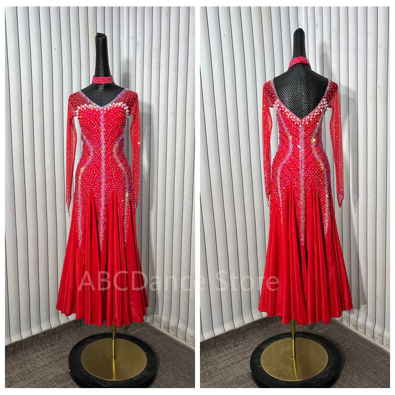 American smooth dance dress ballroom dance dress Standard Dance Dress ballroom dress for Competition modern dance Costume