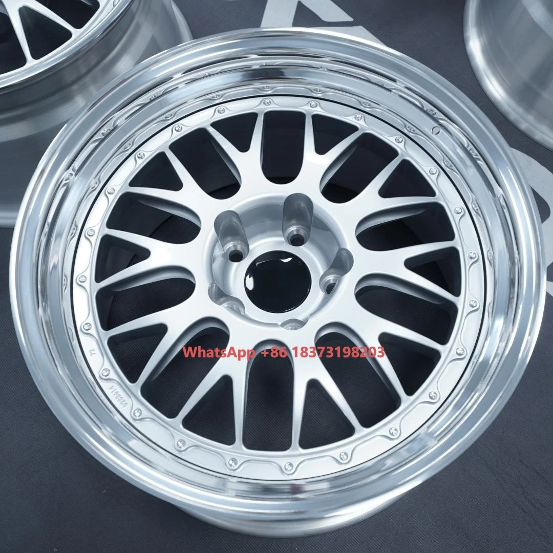 BKU E88 E87 3 Piece Forged 5x130 Wheel 17 18 19 Inch Wheel for 911 930 964 Turbo 991.1 993 996 718 Cayman Alloy Wheel