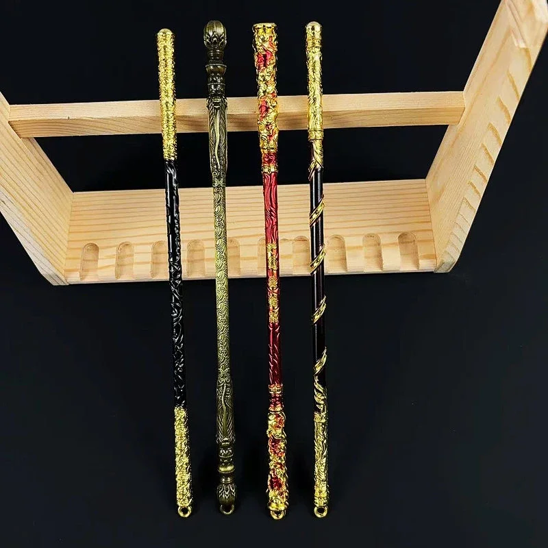 Black Myth: Wukong Golden Hoop Stick Handmade Handmade, Sea God Needle Model Ornament Set of Four Journey to the West Weapon Toy