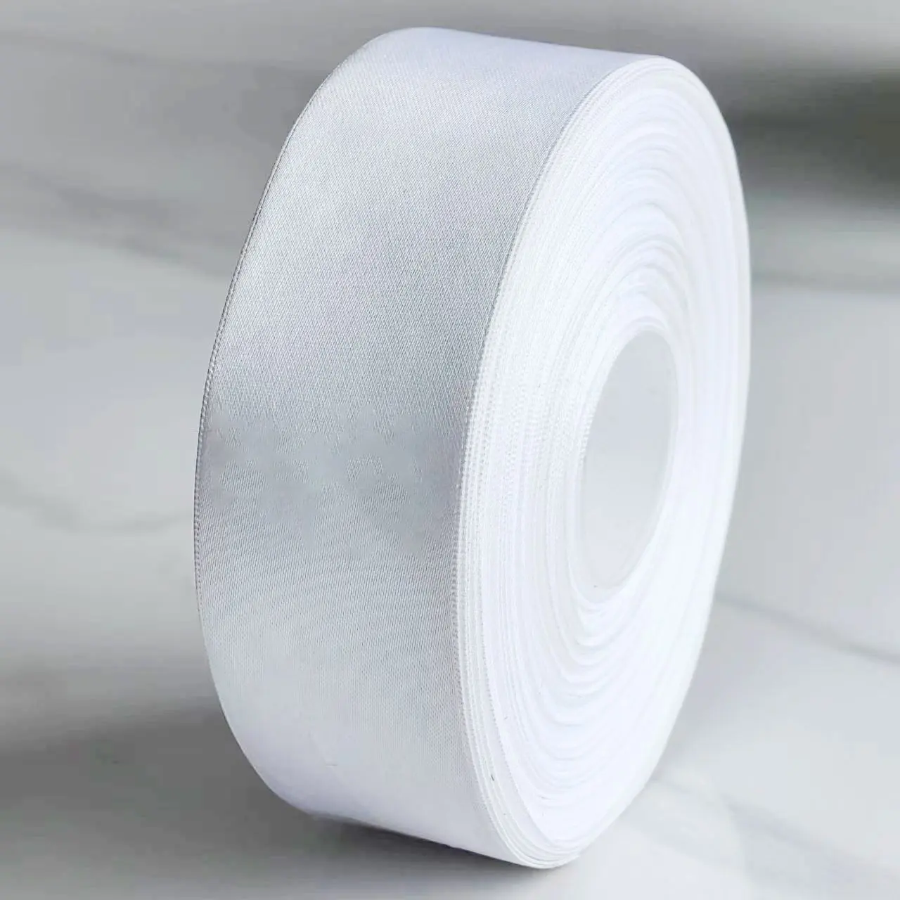 50Yards/Roll White Satin Ribbon 1-1/2