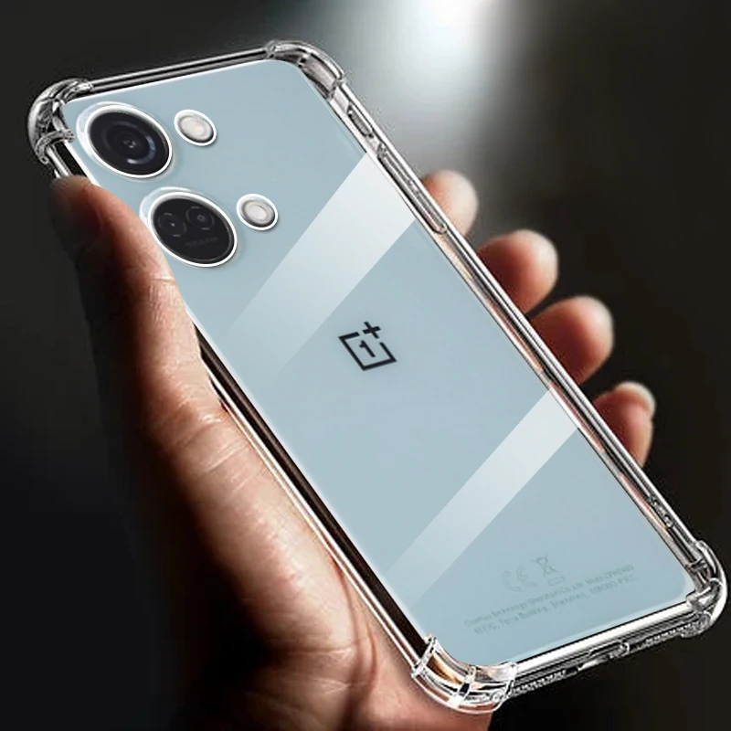 Thickened Airbag Shockproof Clear Soft Tpu Phone Cases For OnePlus Nord 3 case 5g Transparent Back Cover 6.74