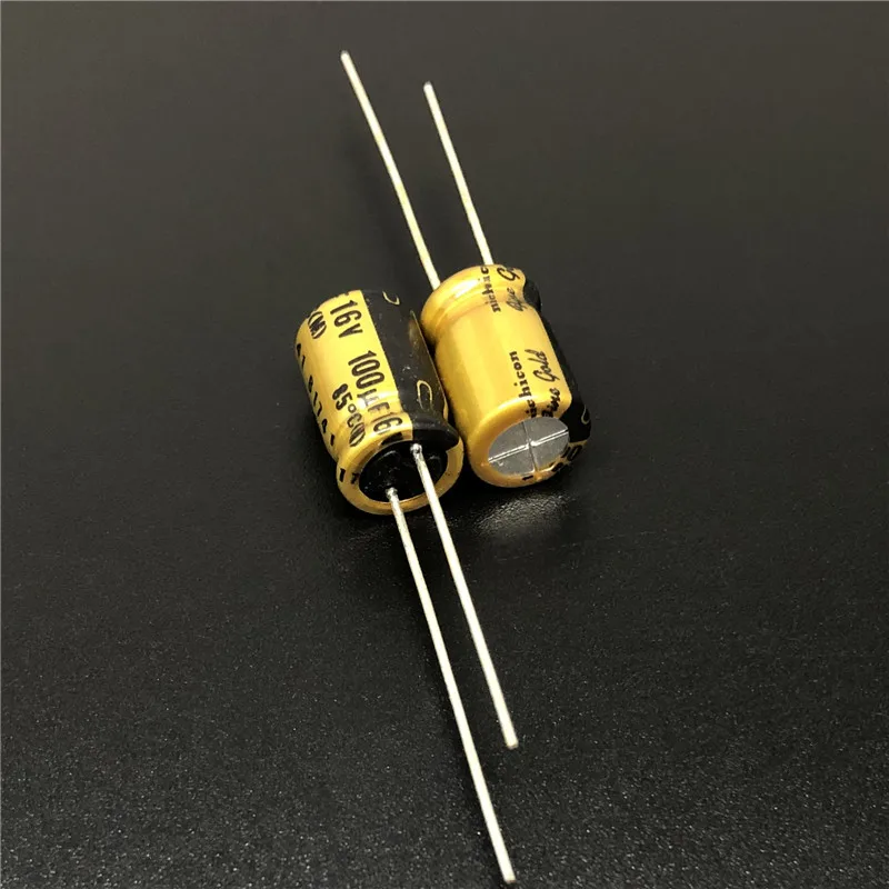 

10Pcs/100Pcs 100uF 16V NICHICON FG Series (fine gold) 8x11.5mm 16V100uF High Grade HIFI Audio Capacitor