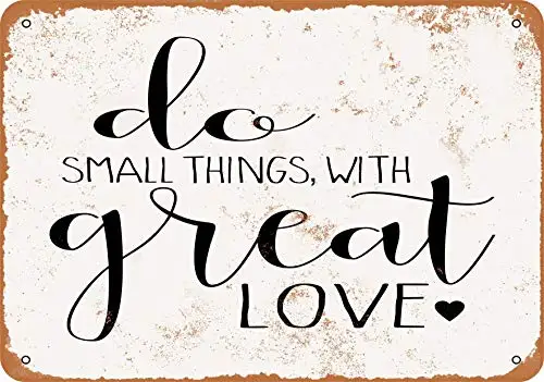 Металлический знак-сделать маленькие вещи с большой любовью-винтажный Настенный декор для кафе бара паба домашние украшения для пива