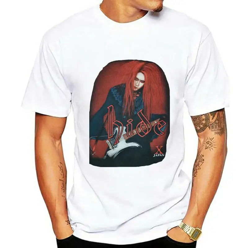 

Vintage 90s X Japan Hide Tour Concert Promo Album Size S 3XL Reprint Rare Printed T Shirt Birthday Gift Men