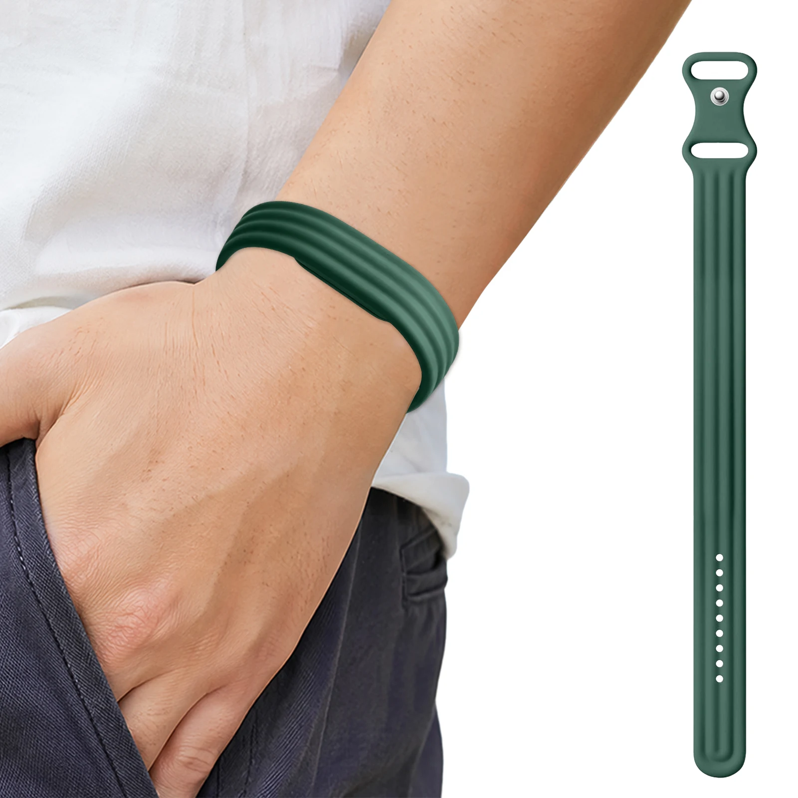 For Google Fitbit Air Screenless Activity Tracker Adjustable Waterproof Sport Wristband Lightweight for Fitness Hiking Running