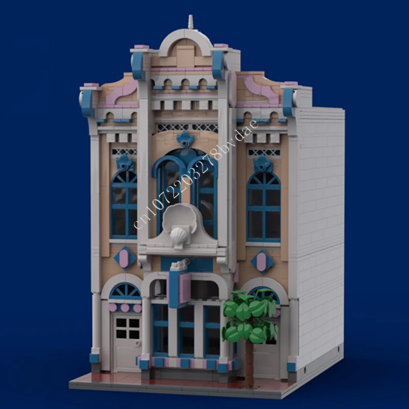 

1483 шт. Волшебное королевство Конференциация: Второе фасад MOC Streetview Пазлы Креативная сборка Подарок на день рождения Игрушки для детей в возрасте