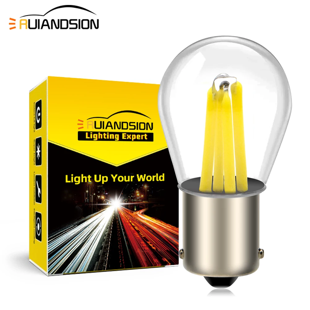 

5PCS 1156 1157 LED Auxiliary Lighting Bulb 4 Filamento BA15S BAY15D 12V Fit For Side Marker Lamp Navigation Lights Outdoor Light