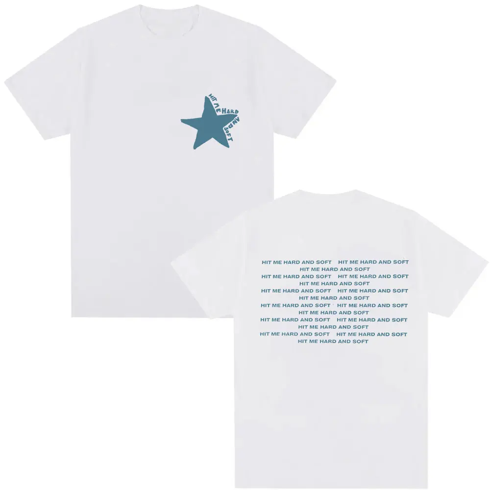ضربني ألبوم الصلب والناعم 2025 جديد تي شيرت الرجال النساء الهيب هوب فضفاض تي شيرتات قصيرة الاكمام المشجعين هدية الملابس القطن قمم تي شيرت