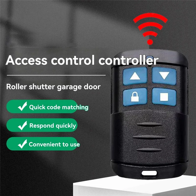A93P New 433Mhz Garage Door Opener Remote Control Clone Learning Code Cloning Duplicator Key Gate Controller