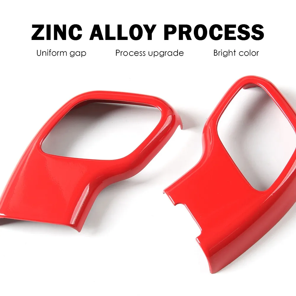 ฝาครอบหัวเกียร์โลหะผสมสังกะสีสำหรับรถฟอร์ด F150 ปี 2015-2018 พร้อมสติ๊กเกอร์ตกแต่ง