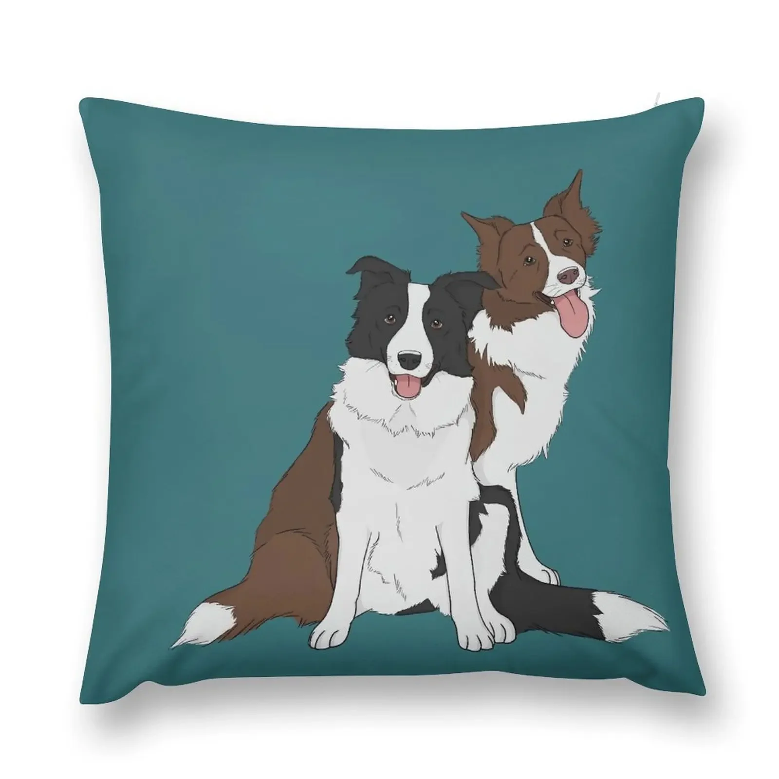 Border Collies Throw Pillow christmas pillow case Luxury Sofa Cushions pillow