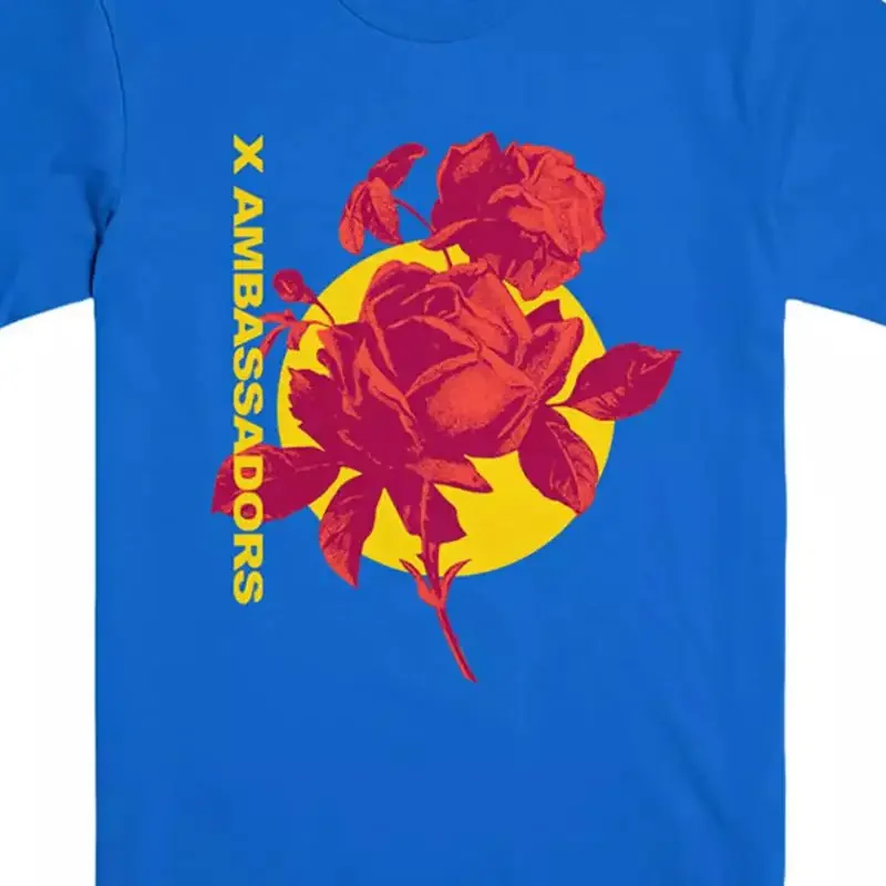 Vtg X Ambassadors Band T-shirt en coton épais bleu S 5Xl