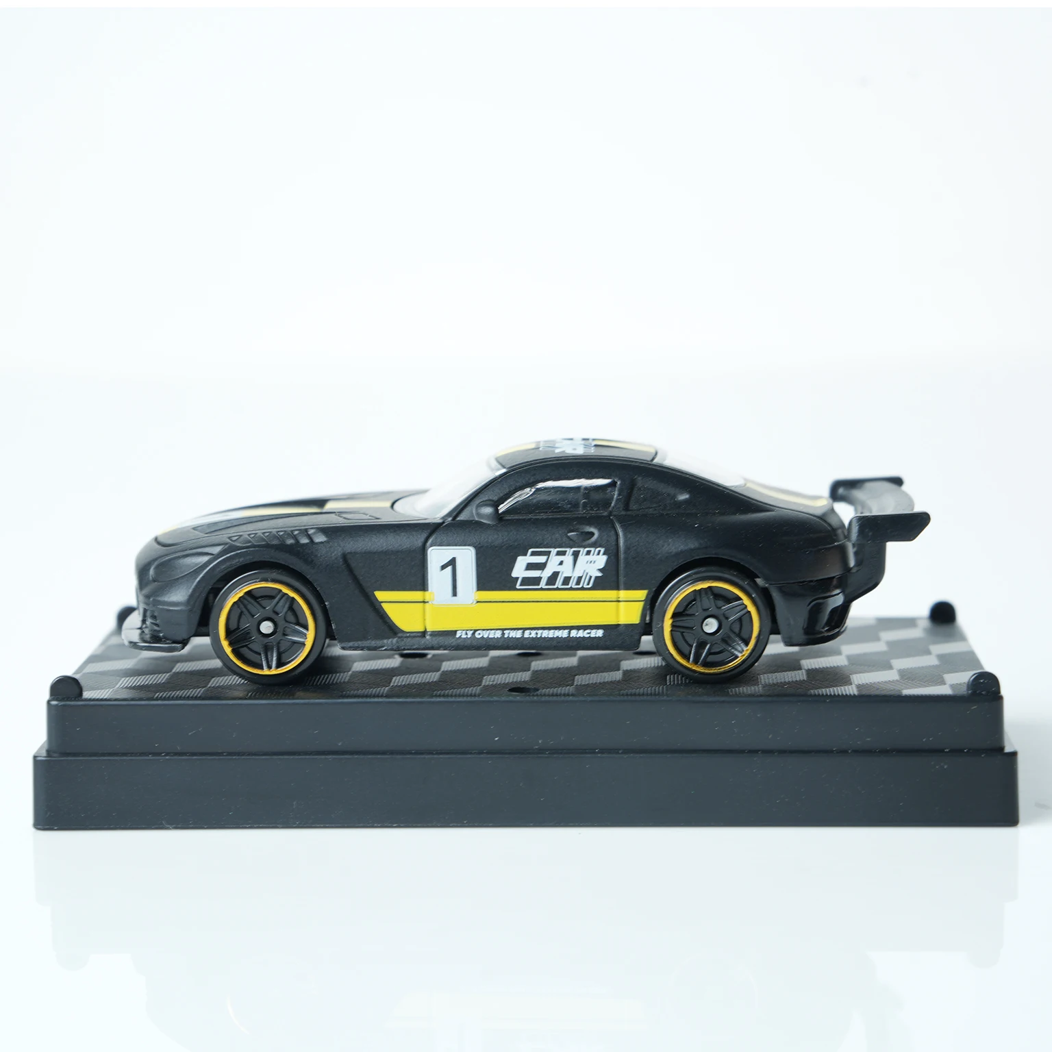 1:64 Scale Niche High-End Dark Night Black Alloy Die-Cast Racing Car Toy, Unique Children's Toy, Teen and Adult Hobby Collectible Ornament Gift