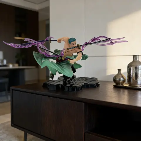 One Piece 10cm Anime Figure GK Roronoa Zoro Three-blade Sa-maximum Manga Anime Statue Action Figure Collection Model Toys