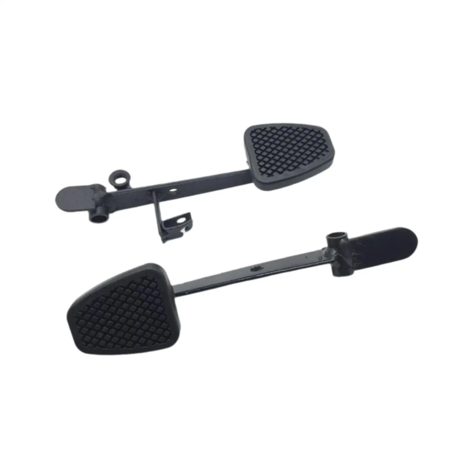 

2 Pieces Brake Throttle Clutch Pedal Black Pedal Set for Quad ATV