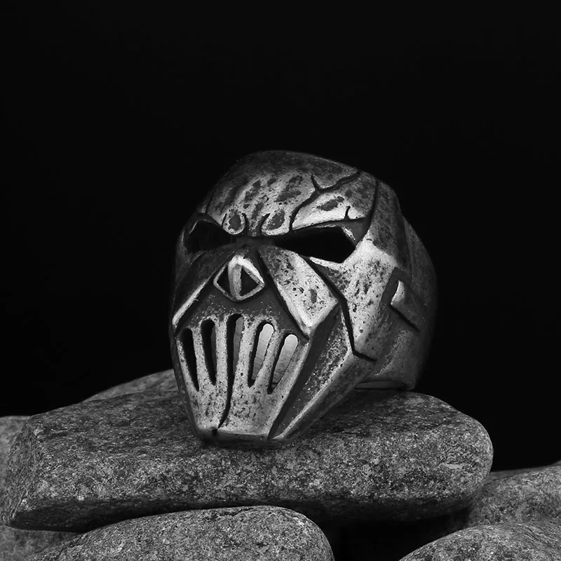 2024 New Dropshipping Men\'s 316L Stainless-Steel Rings  Motorcyclist  Skull Ring Gothic Punk Jewelry Boyfriend Gift