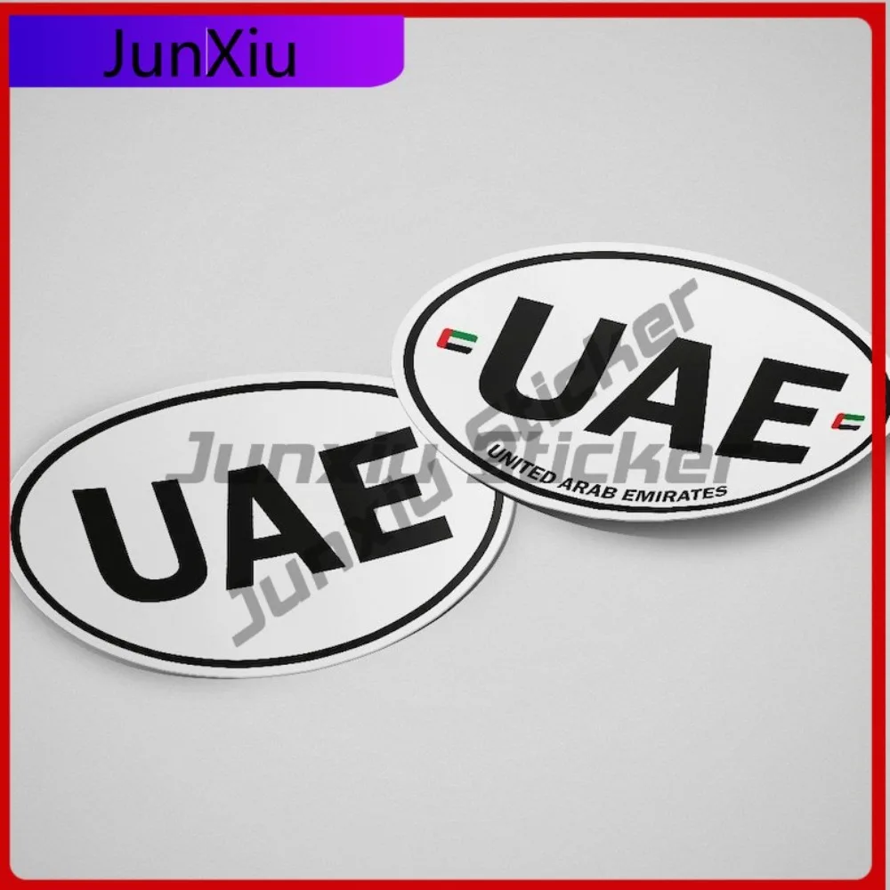 

United Arab Emirates Flag Sticker Oval-shaped White and Cool Toilet Seat Laptops Scratch Proof Anti UV Car Styling Auto
