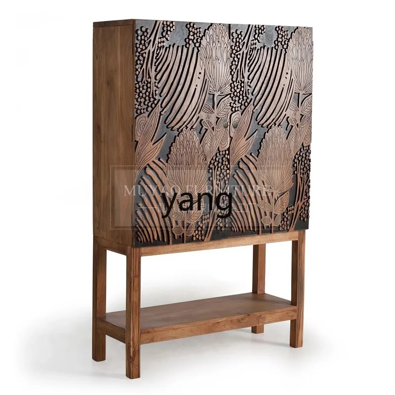 

lzr Retro American Style Sideboard Bohemian Simple Storage Cabinet