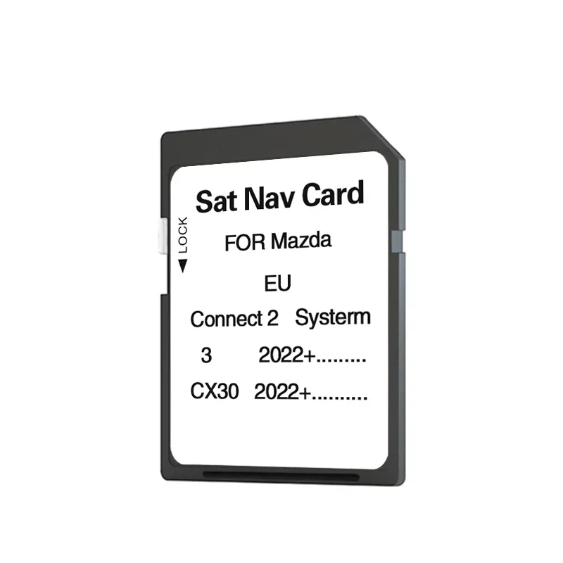 for Mazda 3 CX30 2022+ Car Connect 2 System Navigation GPS SD Card Latest 2024 Update Europe Turkey Maps Sat Navi 32GB
