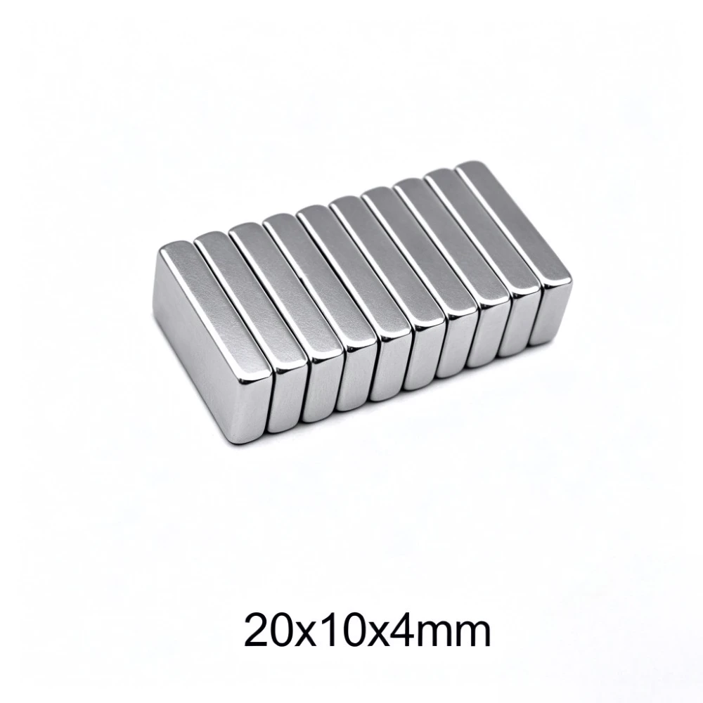20x10x4 mm Strong Quadrate Neodymium Magnet 20mm*10mm NdFeB Magnetic 20x10x4mm Rare Earth Magnets 20*10*4 mm N35